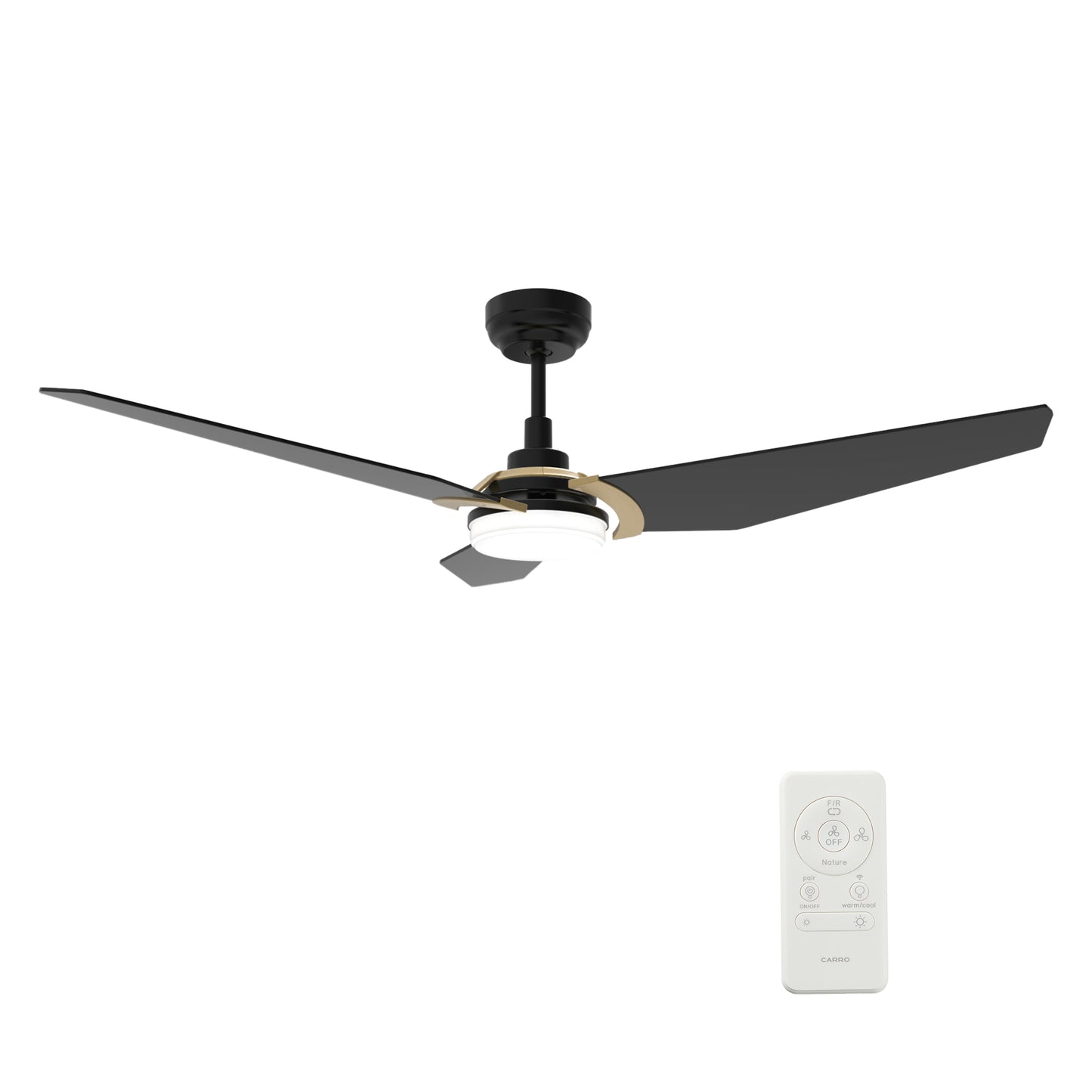 KAJ 3-Blade Smart Ceiling Fan Arms - Gold (Replacement Parts)