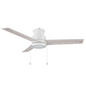 ASCOTT 52 inch 3-Blade Flush Mount Ceiling Fan with Pull Chain