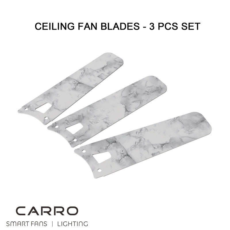 HOFFEN 52 inch Replacement Fan Blades - Marble