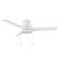 ASCOTT 52 inch 3-Blade Flush Mount Ceiling Fan with Pull Chain - (No Light)