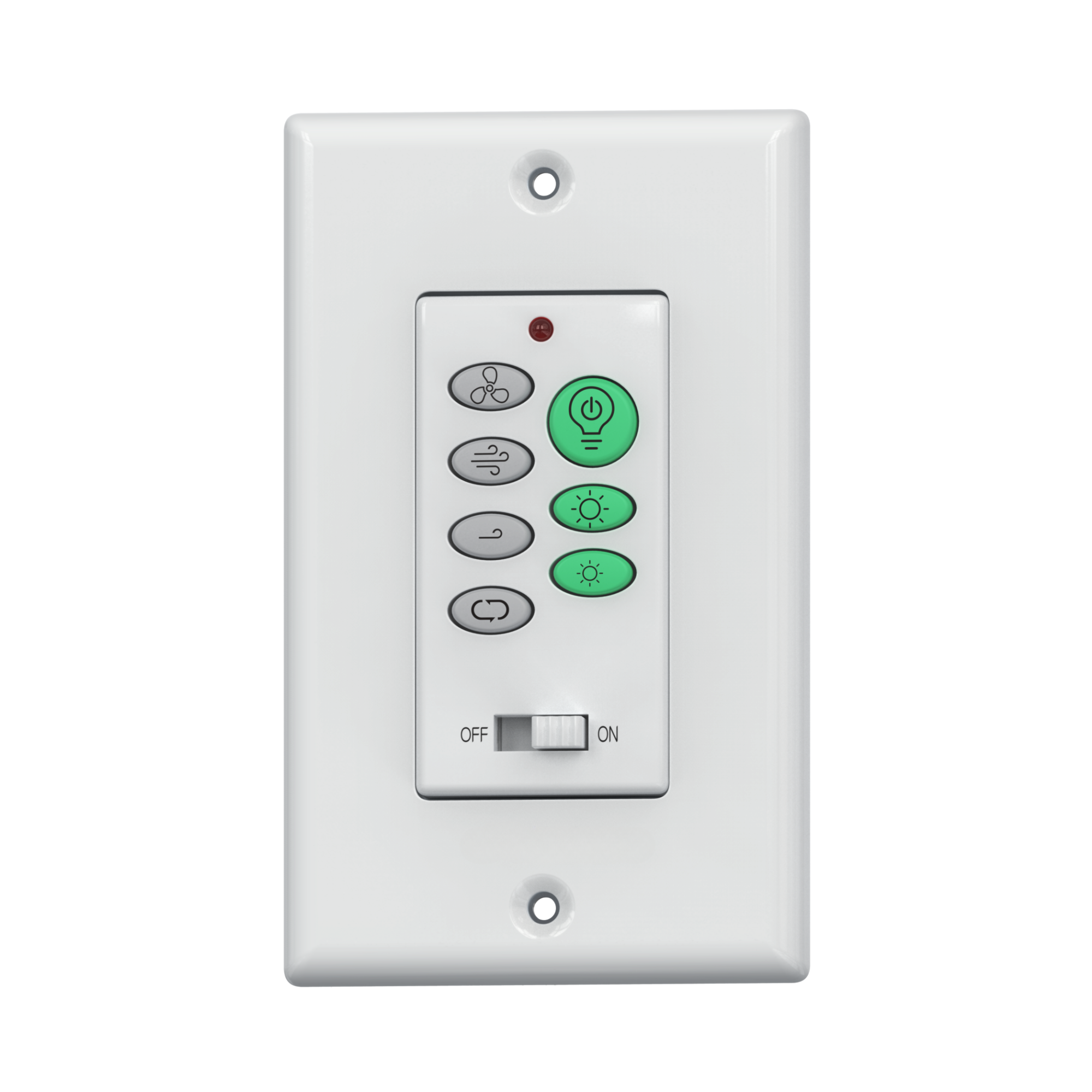 Carro DC Ceiling Fan Wall Control Fan Speed Control and Light On/Off/Dimming Switch
