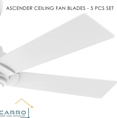 ASCENDER 60 inch (5-Blade) Replacement Blades - White