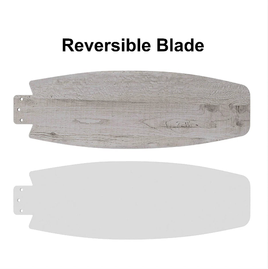 WEBSTER 52 inch (5-blade) Replacement Fan Blades - White/Light Wood
