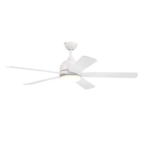 FREEMONT 52 inch 5-Blade Ceiling Fan with Wall Control - White/White