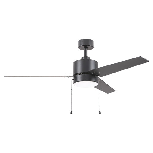 Carro USA EMPIRE 52 inch 3-Blade Ceiling Fan with Pull Chain - Black/Black