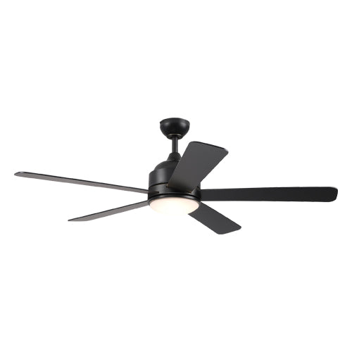 FREEMONT 52 inch 5-Blade Ceiling Fan with Wall Control - Black/Black