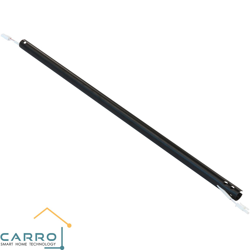 Carro Home Smart Ceiling Fan 24" Extended Downrod - Black