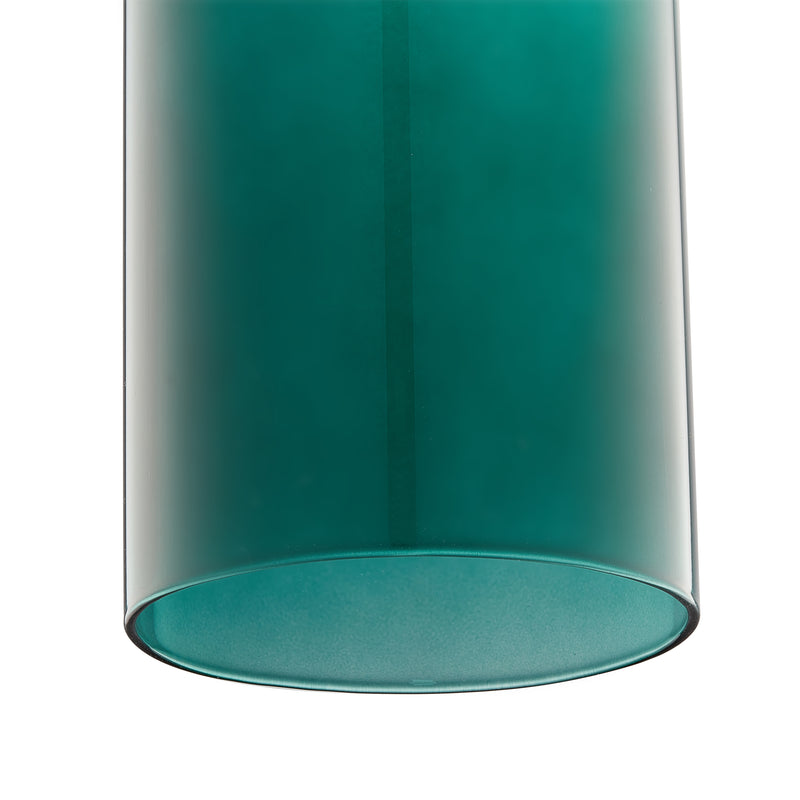 CARRO HOME Gidra Cylinder Glass Pendant Light - Forest Green