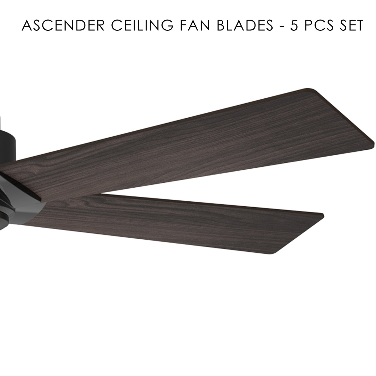 Carro ASCENDER 52 inch 5-Blade Smart Ceiling Fan Replacement Blades - Dark Walnut Fan Blades