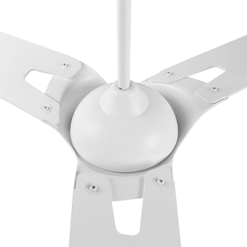 Carro Home HOFFEN 56 inch 3-Blade Smart Ceiling Fan with LED Light Kit & Remote - White/White fan blades