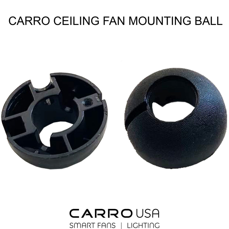 Carro Ceiling Fan Mounting Ball - Black