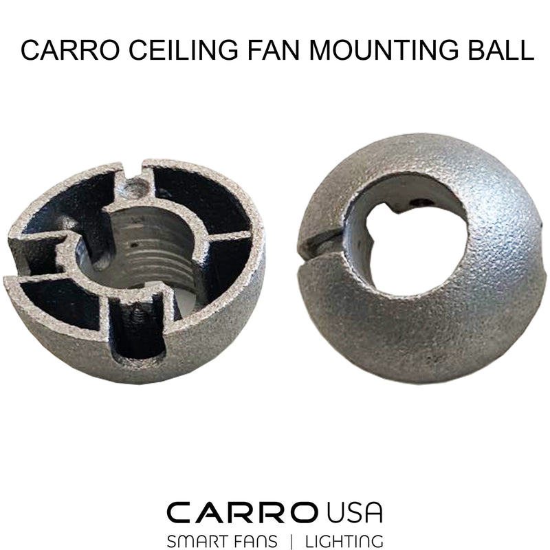Carro Ceiling Fan Mounting Ball - Brushed Nickel
