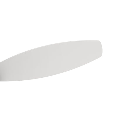 Carro STANLEY 48 inch 5-Blade Flush Mount Ceiling Fan with Remote Control - White/White (No Light)