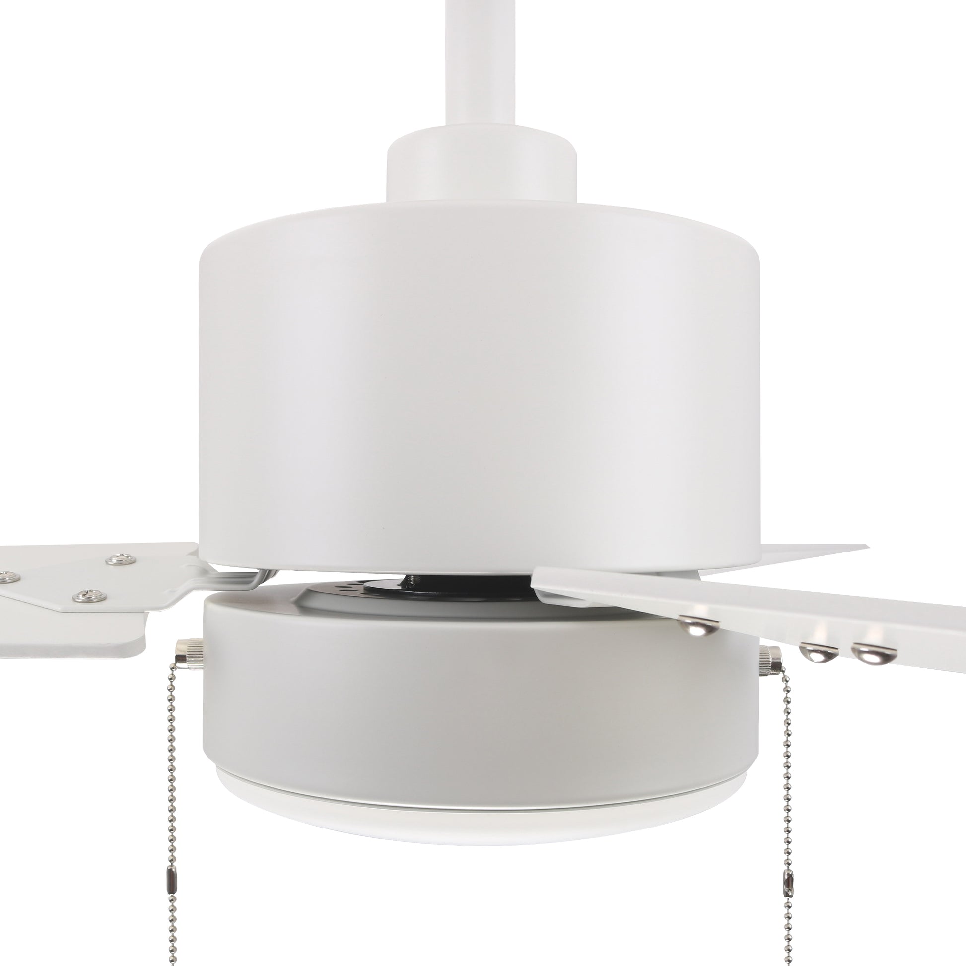 Carro EMPIRE 52 inch 3-Blade Ceiling Fan with Pull Chain - White/White