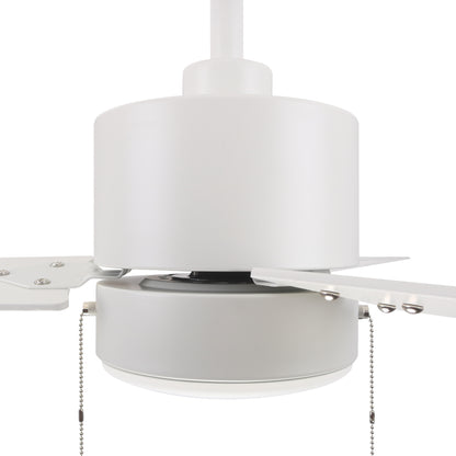 Carro EMPIRE 52 inch 3-Blade Ceiling Fan with Pull Chain - White/White
