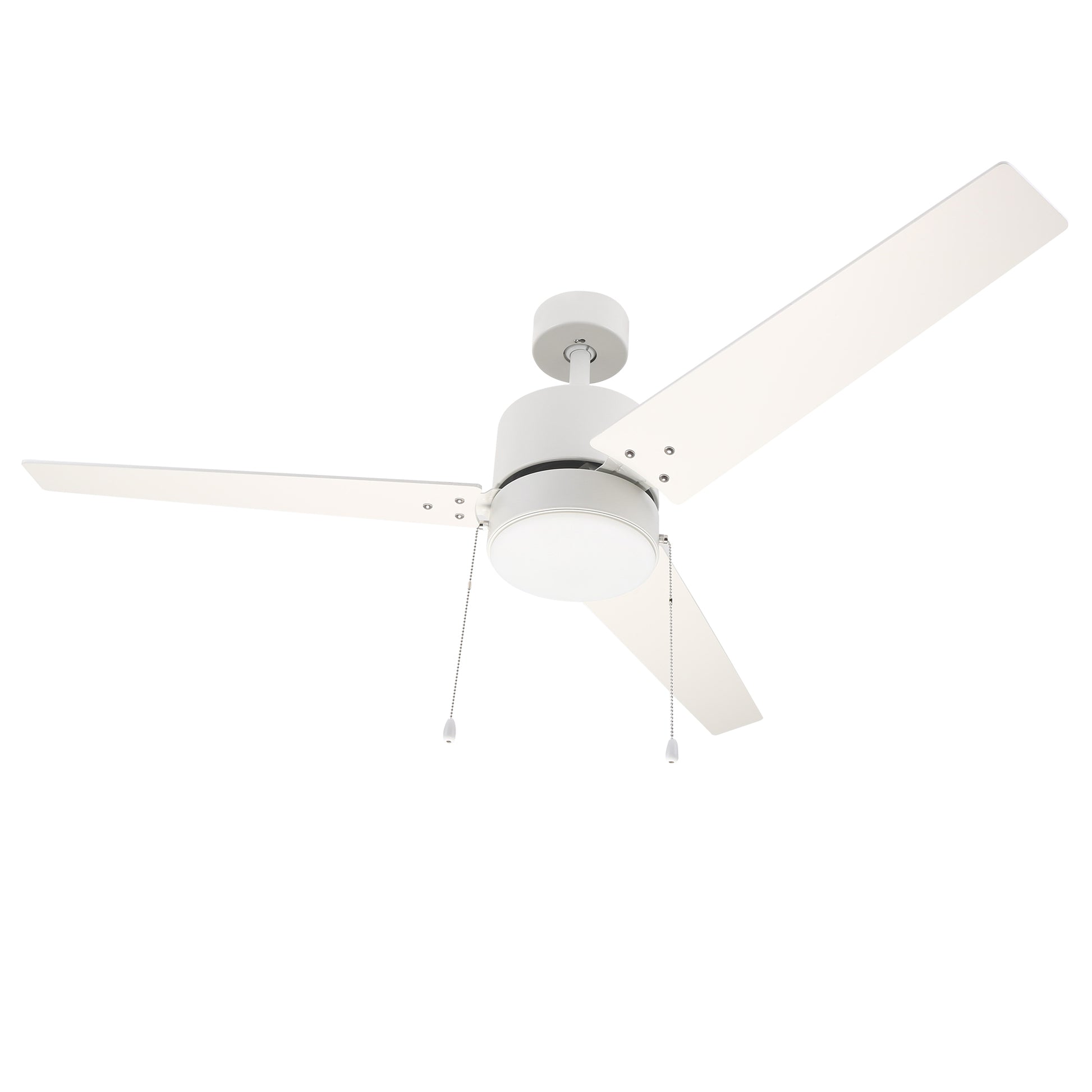 Carro EMPIRE 52 inch 3-Blade Ceiling Fan with Pull Chain - White/White