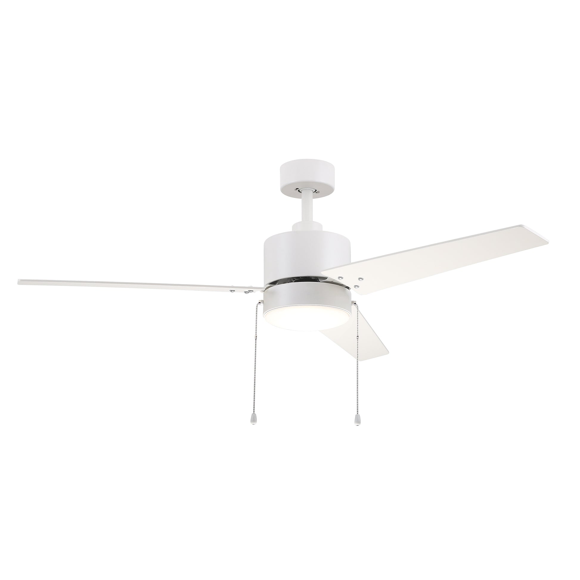 Carro EMPIRE 52 inch 3-Blade Ceiling Fan with Pull Chain - White/White