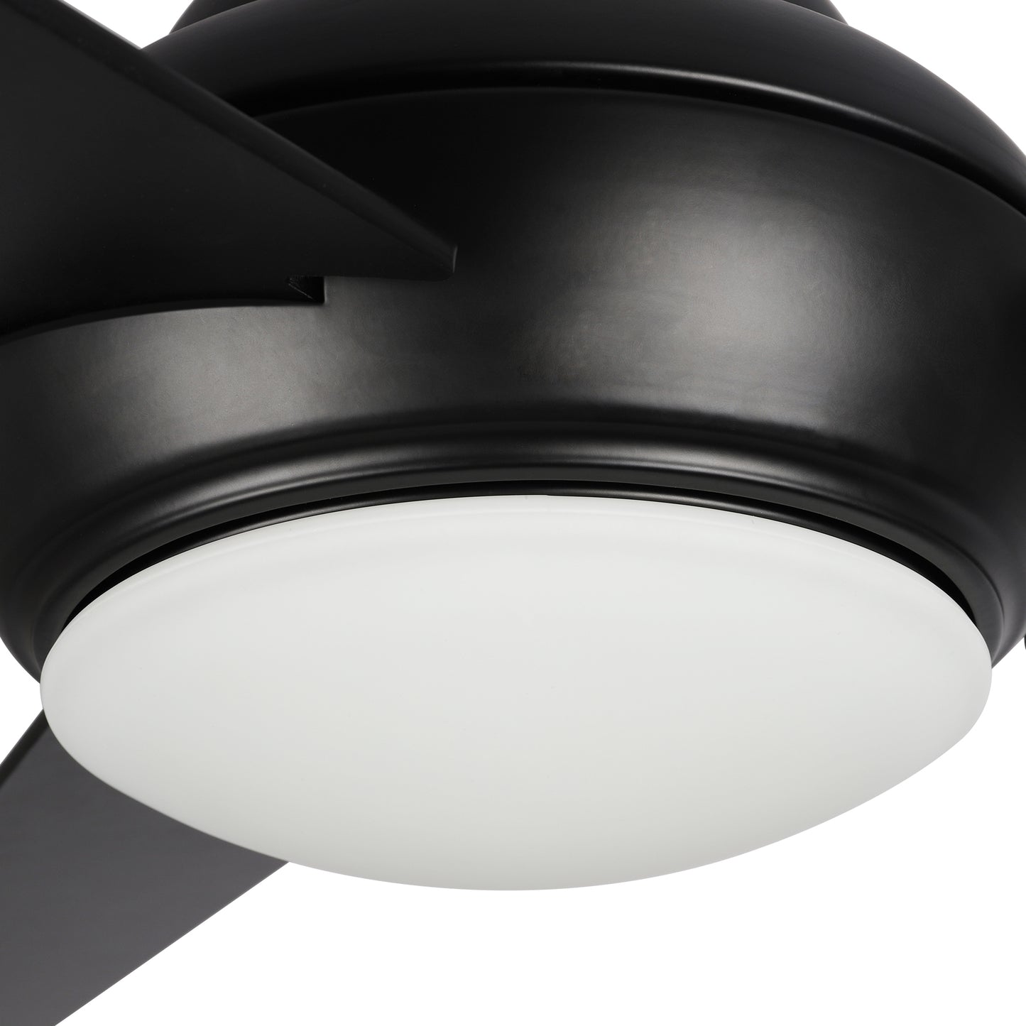 Carro Home KENDRICK 52 inch 3-Blade Ceiling Fan with LED Light Kit & Remote Control - Black/Black