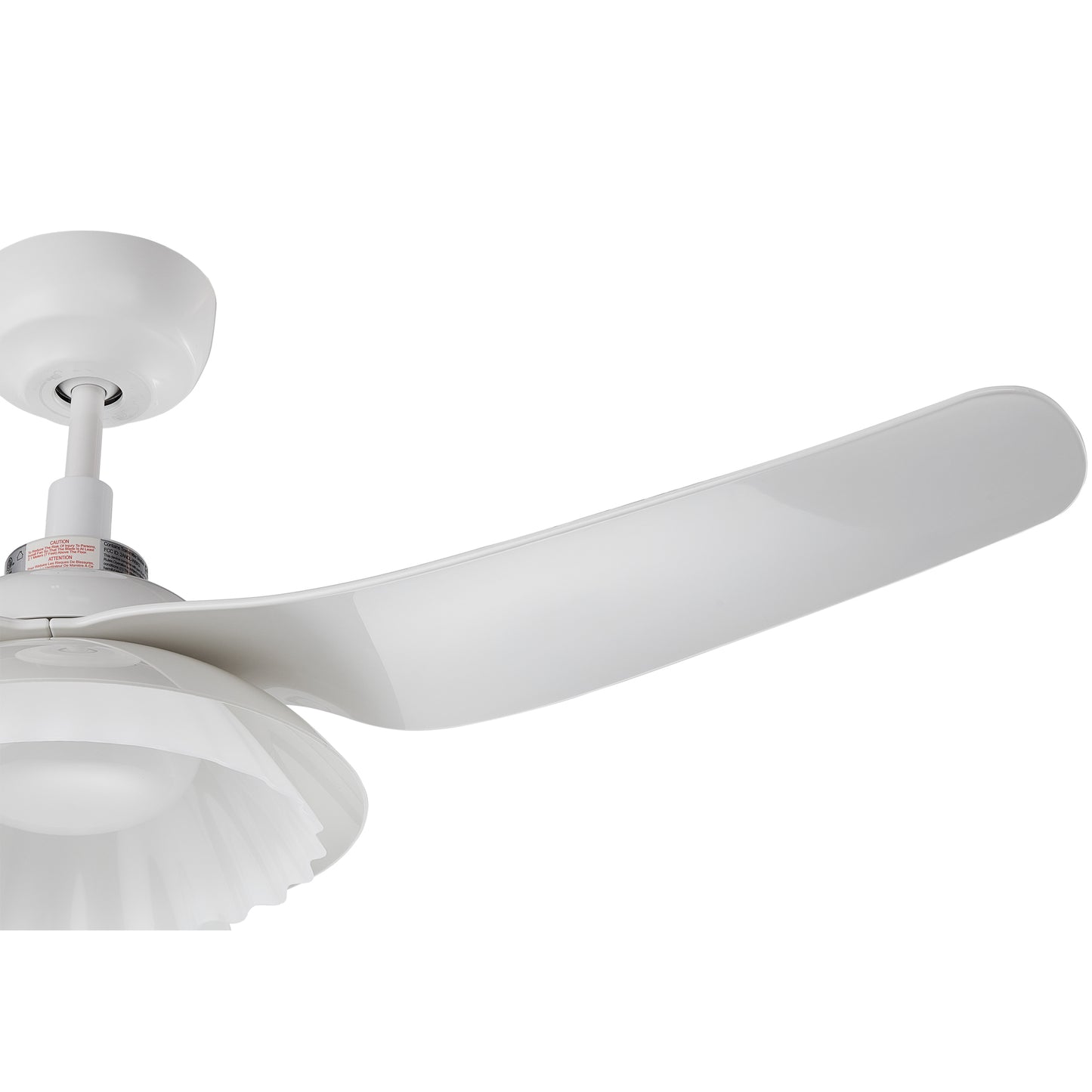 Carro DAFFODIL 52 inch 3-Blade Smart Ceiling Fan with LED Light Kit and Remote - White/White