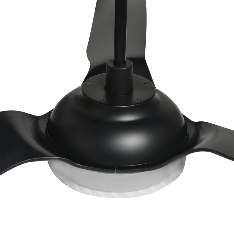 Carro FLETCHER 60" 3-Blade Smart Ceiling Fan with LED Light Kit & Remote - Black/Black (Set of 2)