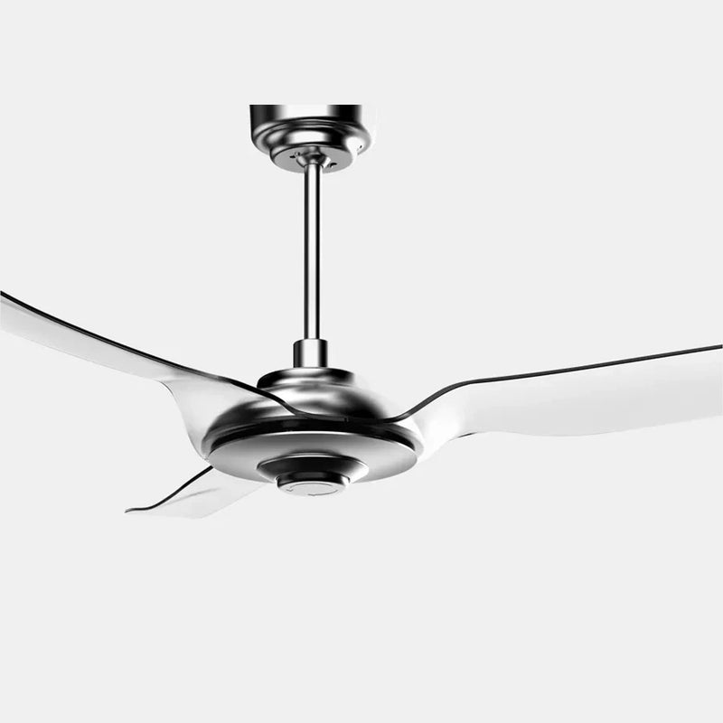 Carro FLETCHER 60 inch 3-Blade Smart Ceiling Fan with Remote(No LED) - Silver/Clear