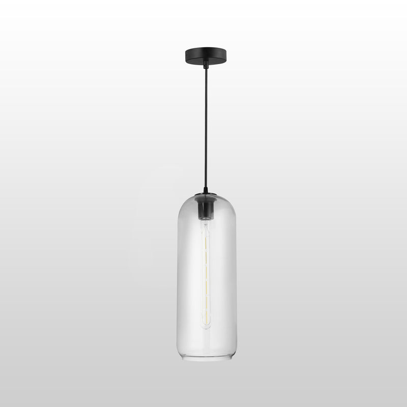 CARRO HOME Orion Big Cylinder Glass Pendant Light ¨C Clear