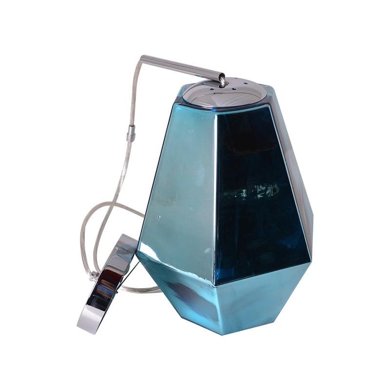 Carro Home Stier Jewel Tone Glass Pendant Light - London Blue Topaz Adjustable Height