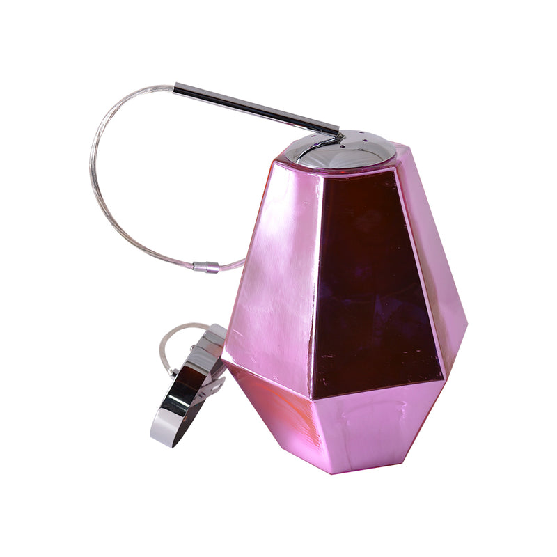 Carro USA STIER Jewel Tone Glass Indoor & Outdoor Pendant Light â€?Rose Pink Sapphire