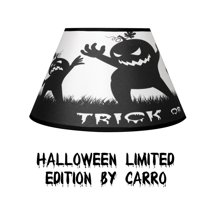 Carro Home SCARY PUMPKIN Halloween Limited Edition Empire Shape Lamp Shade 10x12x8 - (Set of 2)