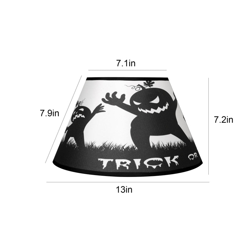 Carro Home SCARY PUMPKIN Halloween Limited Edition Empire Shape Lamp Shade 10x12x8 - (Set of 2)