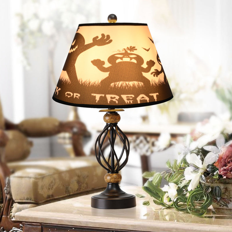 Carro Home SCARY PUMPKIN Halloween Limited Edition Empire Shape Lamp Shade 10x12x8 - (Set of 2)