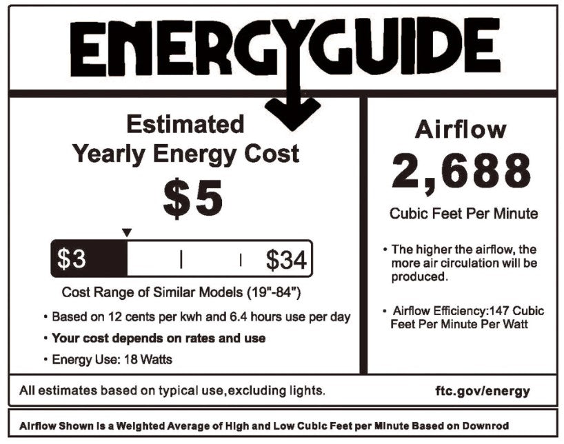 Carro PERRY 52 inch 3-Blade Smart Ceiling Fan with LED Light Kit & Remote- Silver/Antique Walnut