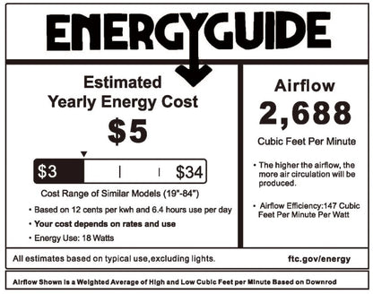 Carro PERRY 52 inch 3-Blade Smart Ceiling Fan with LED Light Kit & Remote- Silver/Antique Walnut