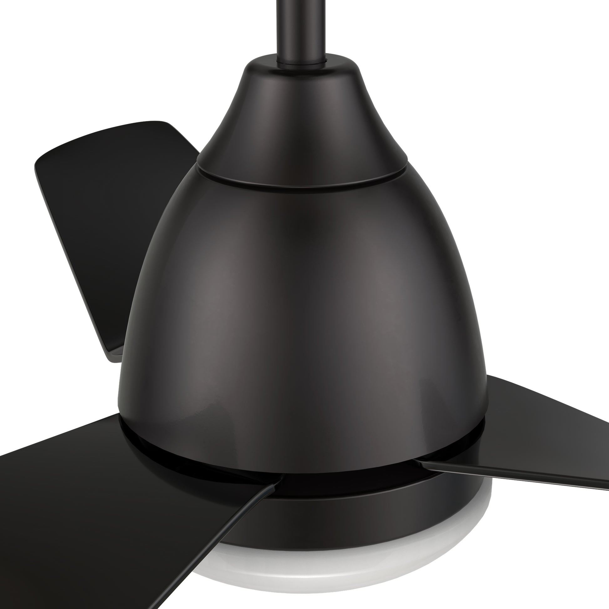 Carro TOULON 52 inch 3-Blade Smart Ceiling Fan with LED Light Kit & Remote- Black/Black