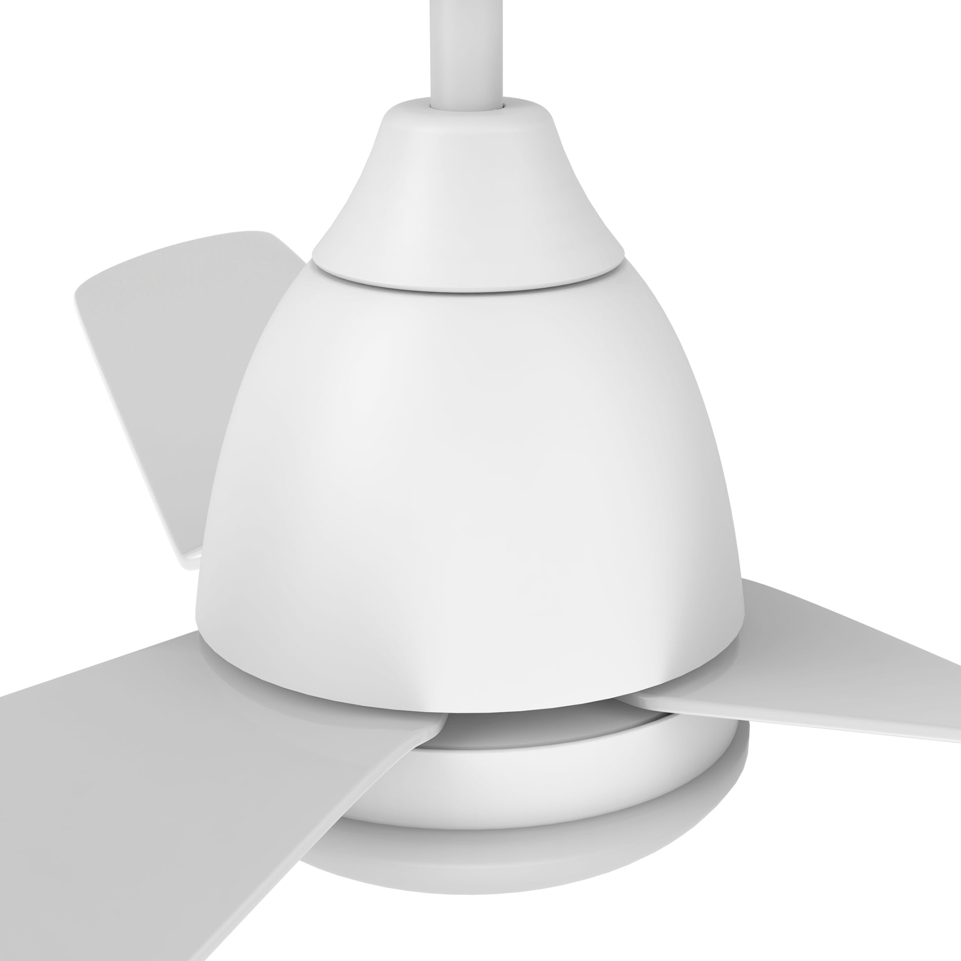 Carro TOULON 52 inch 3-Blade Smart Ceiling Fan with LED Light Kit & Remote- White/White