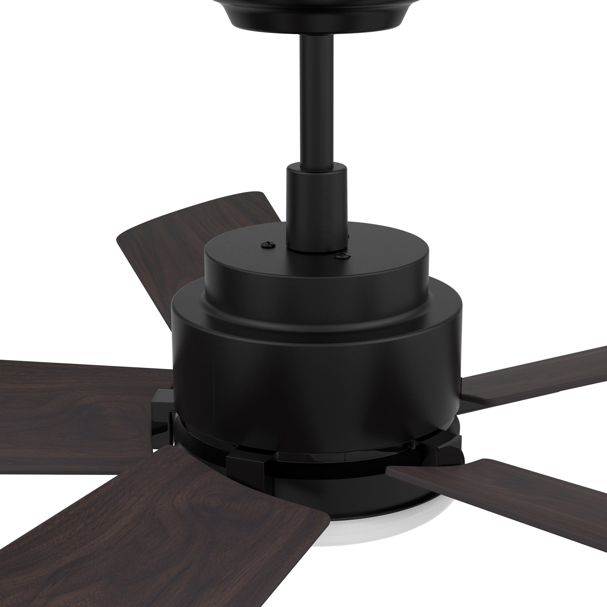Carro OLINDA 52 inch 5-Blade Smart Ceiling Fan with LED Light Kit & Remote- Black/Walnut & Barnwood (Reversible Blades)