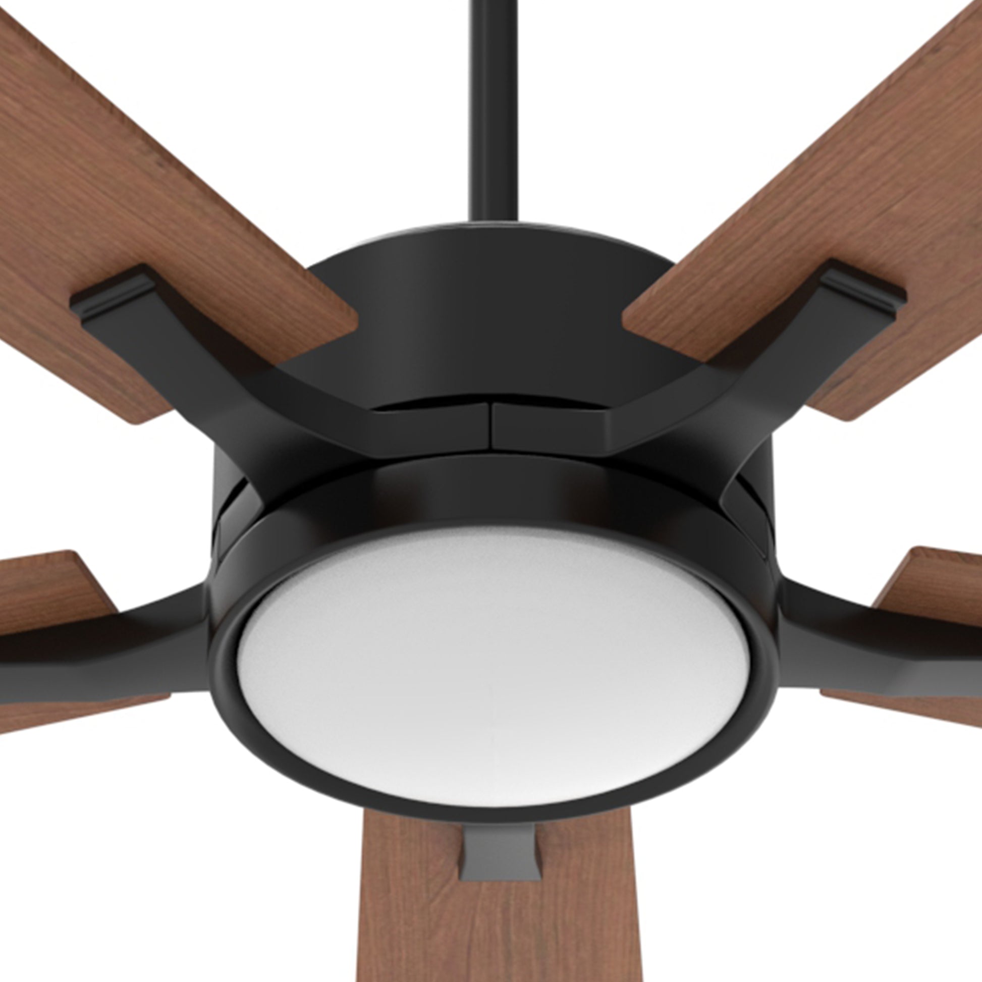 Carro APPLETON 52 inch 5-Blade Smart Ceiling Fan with LED Light Kit & Remote Control- Black/Dark Wood