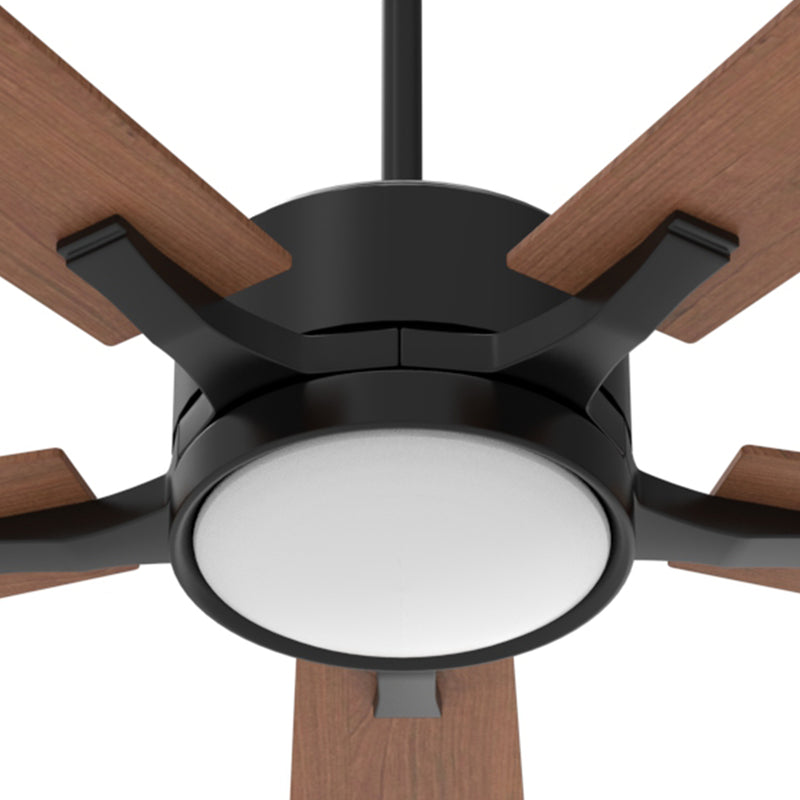 Carro APPLETON 56 inch 5-Blade Smart Ceiling Fan with LED Light Kit & Remote Control - Black/Dark Wood