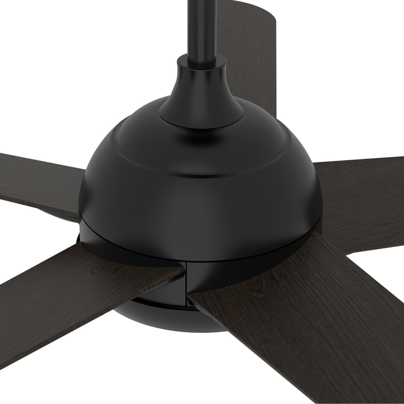 Carro SOLASTA 56 inch 5-Blade Smart Ceiling Fan with LED Light Kit & Remote - Black/Dark Wood fan blades