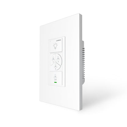 Carro Home Pilot Smart Wall Switch For Ceiling Fans(1-Gang), Works with Amazon Alexa, Google Assistant, and Siri Shortcuts