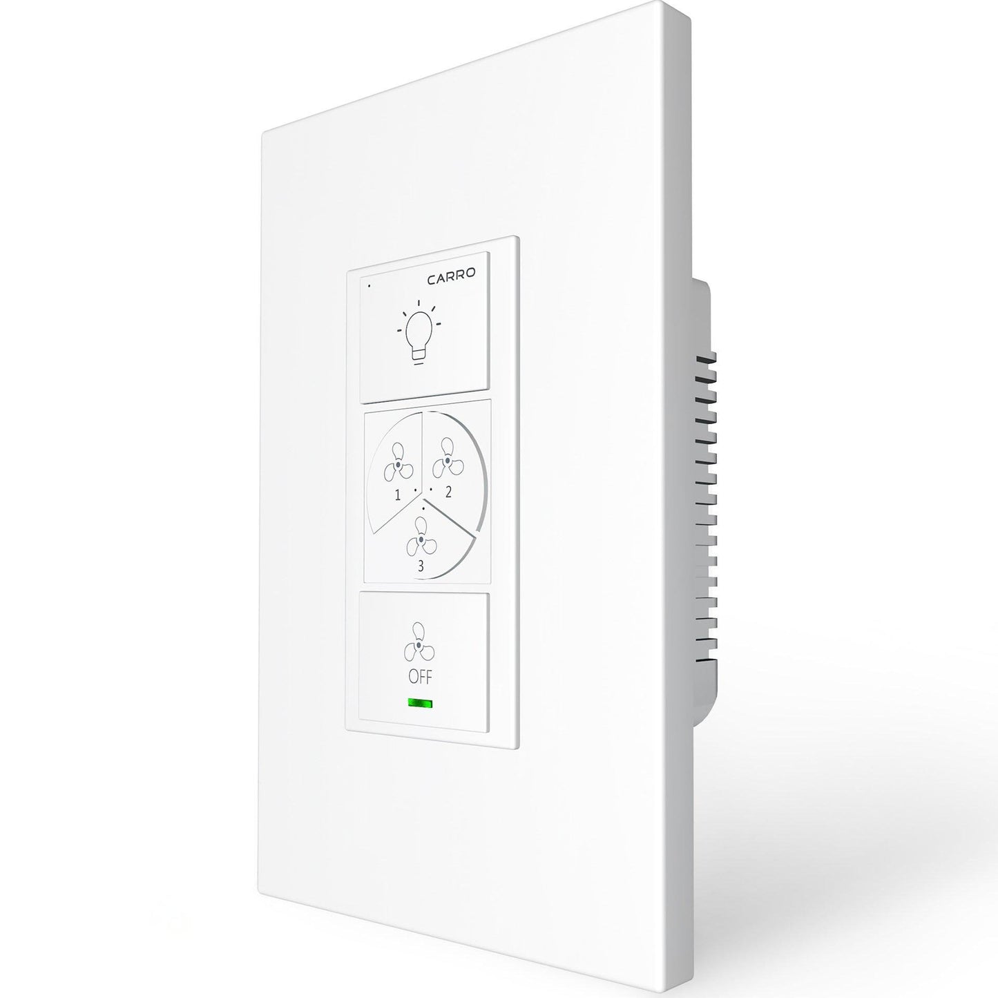 Carro Home Pilot Smart Wall Switch For Ceiling Fans(2-Gang), Works with Amazon Alexa, Google Assistant, and Siri Shortcuts