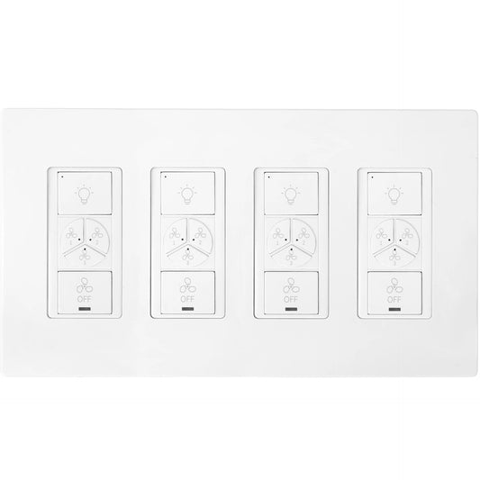 Carro Home Pilot Smart Wall Switch For Ceiling Fans(4-Gang), Works with Amazon Alexa, Google Assistant, and Siri Shortcuts