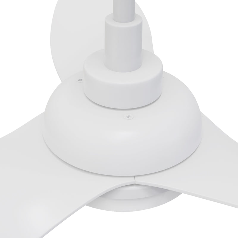 Carro DAFFODIL 45 inch 3-Blade Smart Ceiling Fan with LED Light Kit and Remote - White/White