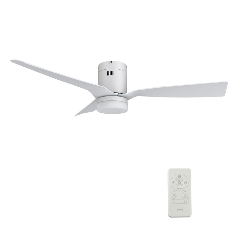 SPEZIA 52 inch 3-Blade Flush Mount Smart Ceiling Fan Replacement Blades - White