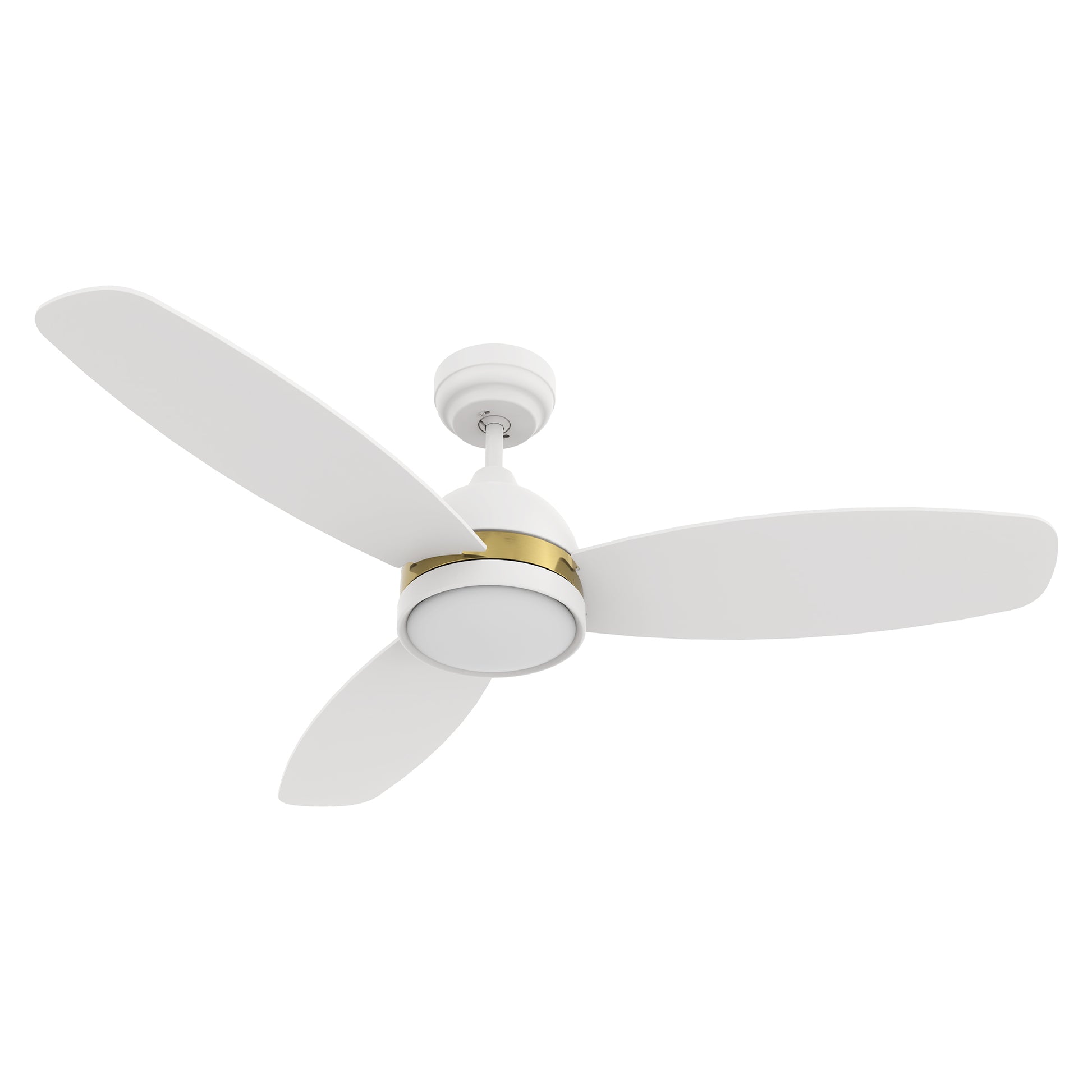 Carro FREMONT 48 inch 3-Blade Smart Ceiling Fan with LED Light Kit & Remote- White/White
