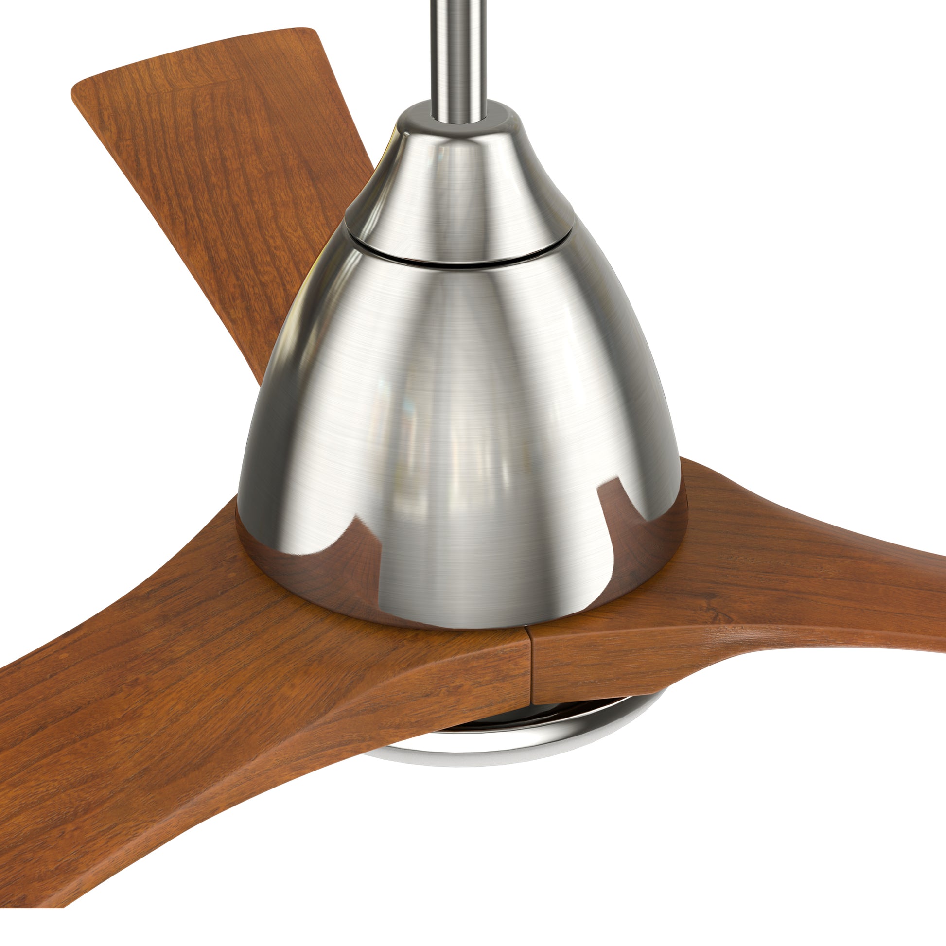 Carro PERRY 52 inch 3-Blade Smart Ceiling Fan with LED Light Kit & Remote- Silver/Antique Walnut