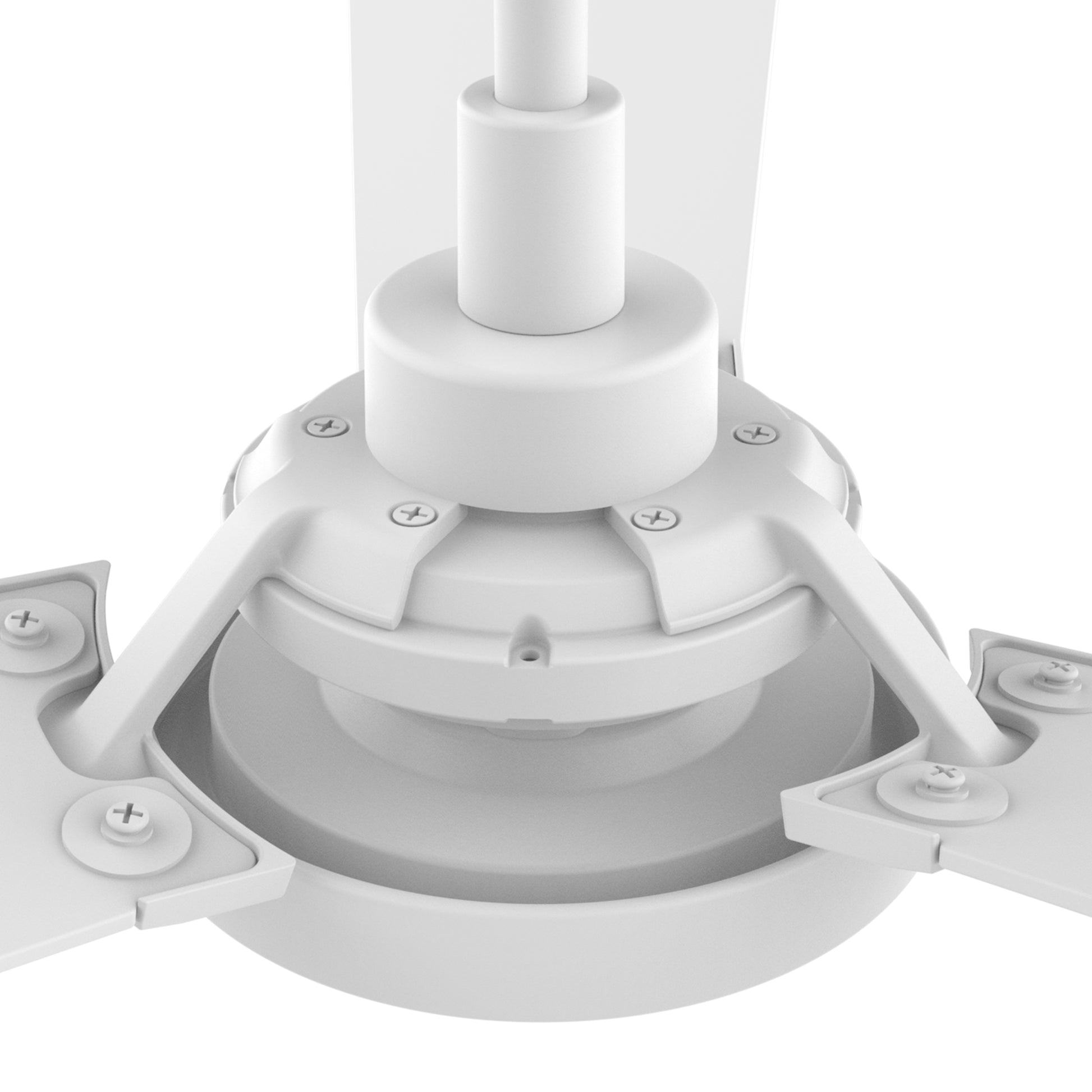 Carro Home BRISA 52 inch 3-Blade Smart Ceiling Fan with LED Light & Remote Control - White/White Fan Blades