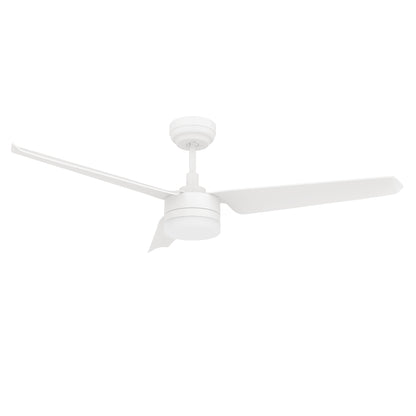 Carro ATTICUS 52 inch 3-Blade Smart Ceiling Fan with LED Light Kit & Remote Control- White/White