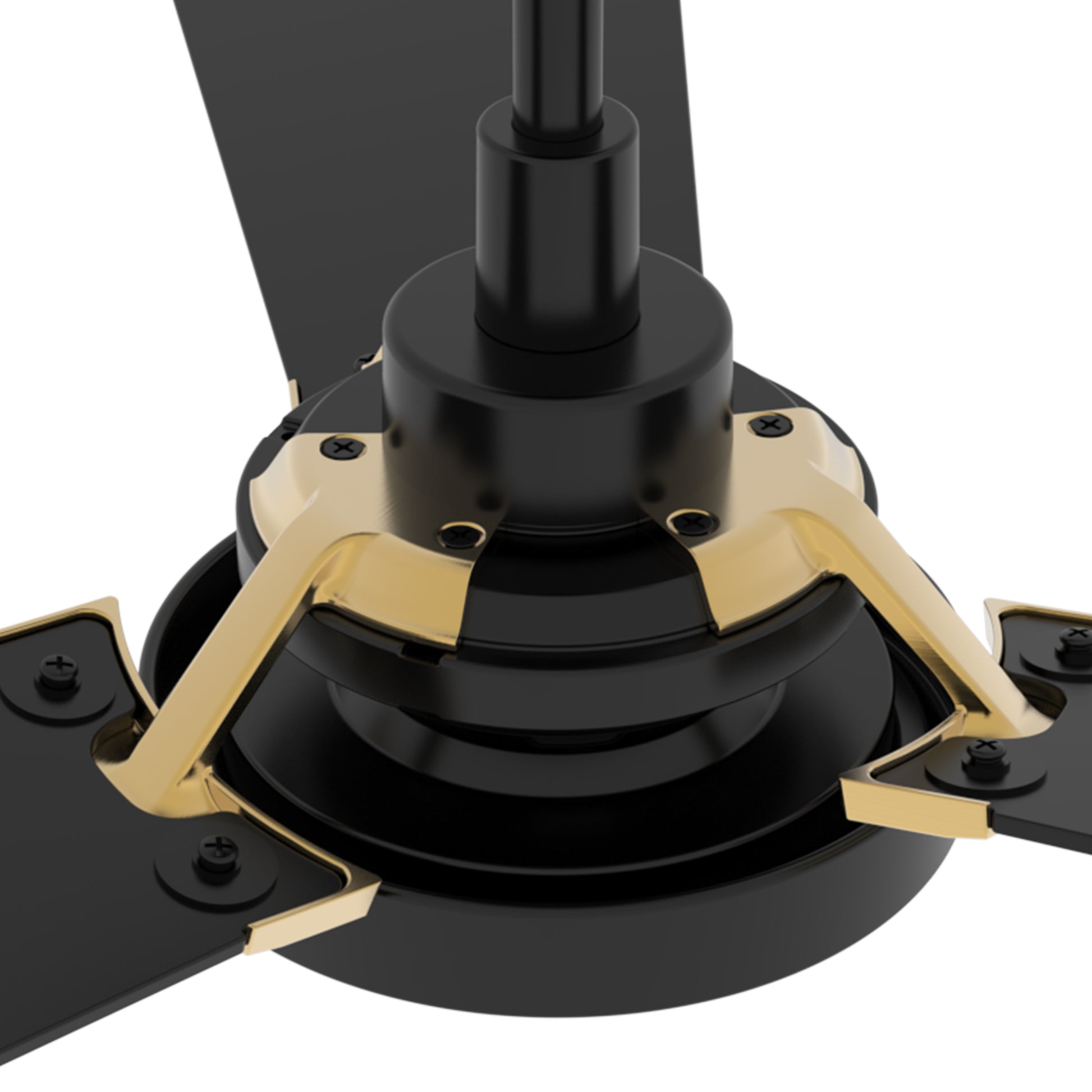 Carro USA BRISA 56 inch 3-Blade Smart Ceiling Fan with LED Light & Remote Control - Black/Black fan blades