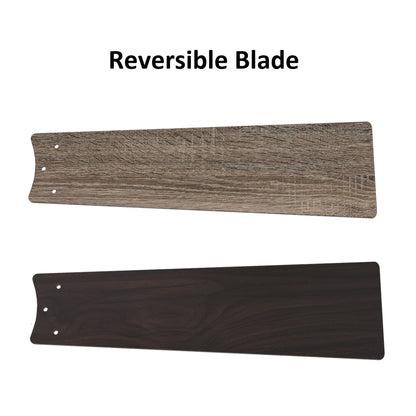 Carro ASCENDER 60 inch 5-Blade Smart Ceiling Fan Replacement Blades - Walnut & Barnwood Reversible
